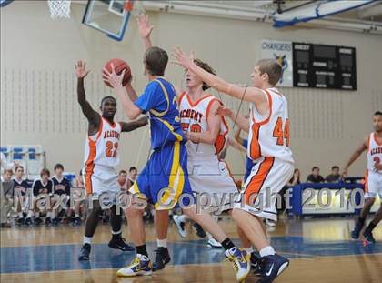 Thumbnail 2 in Norfolk Academy vs Cary Academy (Mission Sports Invitational) photogallery.