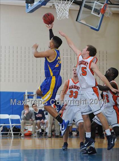 Thumbnail 1 in Norfolk Academy vs Cary Academy (Mission Sports Invitational) photogallery.