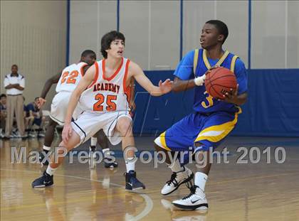 Thumbnail 1 in Norfolk Academy vs Cary Academy (Mission Sports Invitational) photogallery.