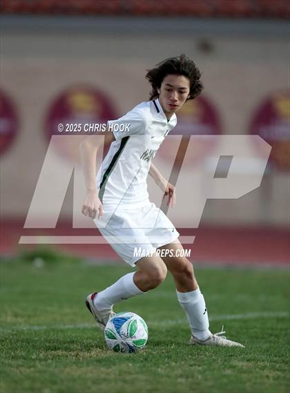 Thumbnail 1 in Salpointe Catholic vs Tanque Verde (Brandon Bean Soccer Tournament) photogallery.