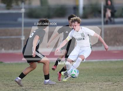Thumbnail 3 in Salpointe Catholic vs Tanque Verde (Brandon Bean Soccer Tournament) photogallery.
