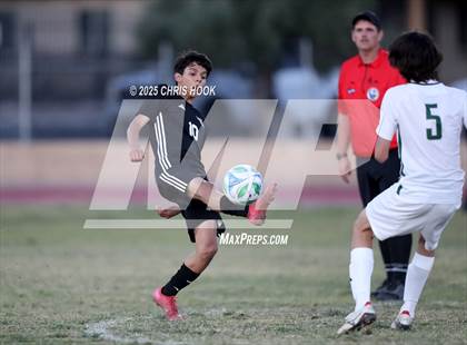 Thumbnail 2 in Salpointe Catholic vs Tanque Verde (Brandon Bean Soccer Tournament) photogallery.