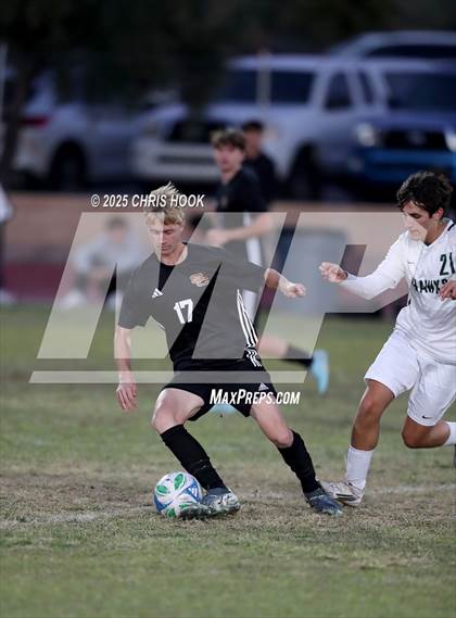 Thumbnail 1 in Salpointe Catholic vs Tanque Verde (Brandon Bean Soccer Tournament) photogallery.