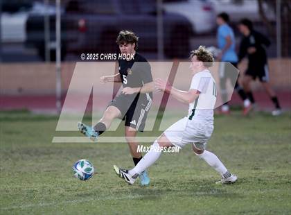 Thumbnail 3 in Salpointe Catholic vs Tanque Verde (Brandon Bean Soccer Tournament) photogallery.
