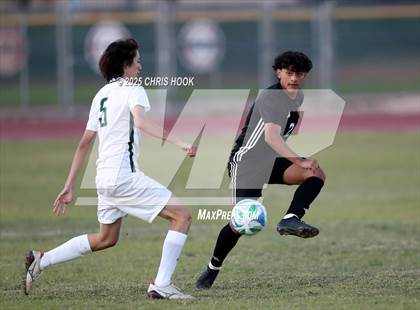 Thumbnail 2 in Salpointe Catholic vs Tanque Verde (Brandon Bean Soccer Tournament) photogallery.