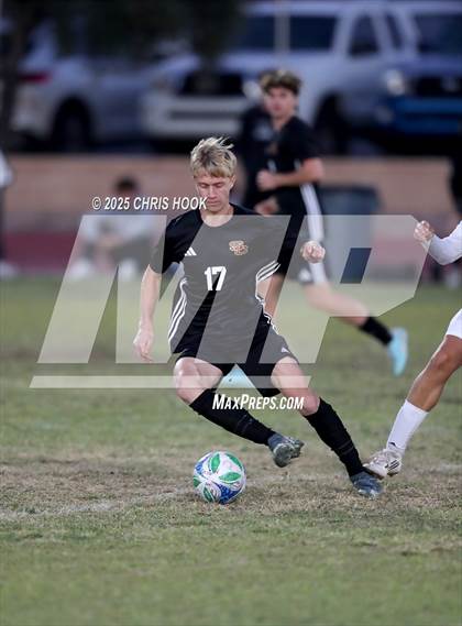 Thumbnail 3 in Salpointe Catholic vs Tanque Verde (Brandon Bean Soccer Tournament) photogallery.