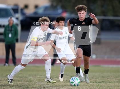 Thumbnail 3 in Salpointe Catholic vs Tanque Verde (Brandon Bean Soccer Tournament) photogallery.