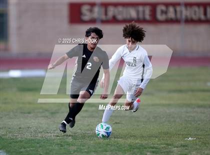 Thumbnail 3 in Salpointe Catholic vs Tanque Verde (Brandon Bean Soccer Tournament) photogallery.