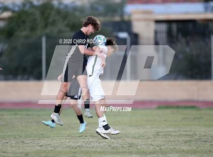 Thumbnail 3 in Salpointe Catholic vs Tanque Verde (Brandon Bean Soccer Tournament) photogallery.