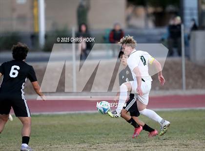 Thumbnail 2 in Salpointe Catholic vs Tanque Verde (Brandon Bean Soccer Tournament) photogallery.