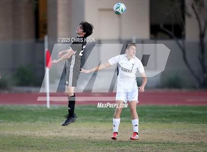 Thumbnail 3 in Salpointe Catholic vs Tanque Verde (Brandon Bean Soccer Tournament) photogallery.