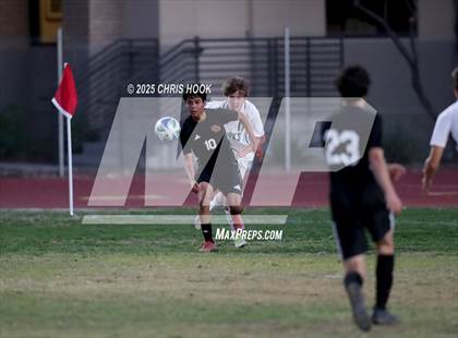 Thumbnail 3 in Salpointe Catholic vs Tanque Verde (Brandon Bean Soccer Tournament) photogallery.