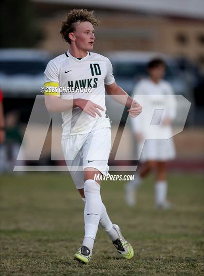 Thumbnail 2 in Salpointe Catholic vs Tanque Verde (Brandon Bean Soccer Tournament) photogallery.