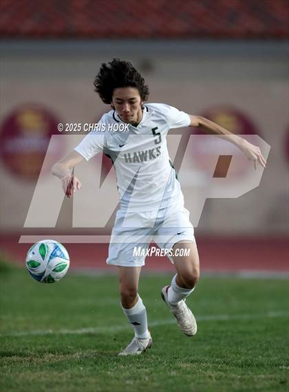Thumbnail 2 in Salpointe Catholic vs Tanque Verde (Brandon Bean Soccer Tournament) photogallery.