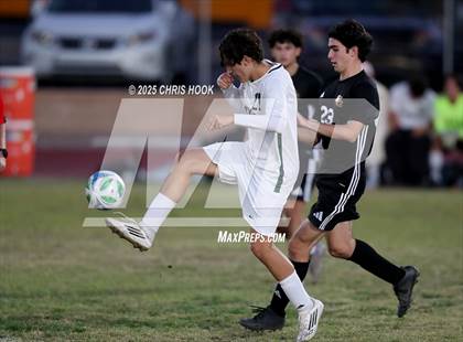 Thumbnail 1 in Salpointe Catholic vs Tanque Verde (Brandon Bean Soccer Tournament) photogallery.