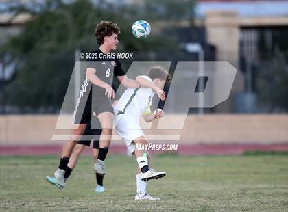 Thumbnail 2 in Salpointe Catholic vs Tanque Verde (Brandon Bean Soccer Tournament) photogallery.