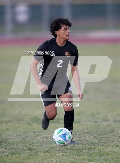 Thumbnail 1 in Salpointe Catholic vs Tanque Verde (Brandon Bean Soccer Tournament) photogallery.