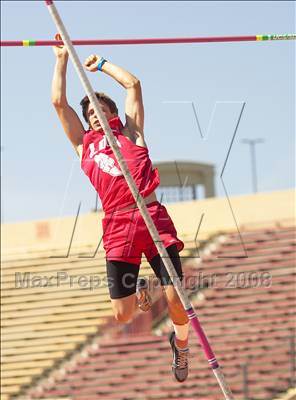 Thumbnail 3 in CIF SJS D1 Championships (Boys Pole Vault) photogallery.
