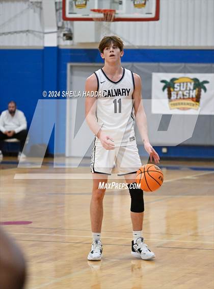 Thumbnail 3 in Green Level vs Calvary Christian (Sun Bash Tampa) photogallery.