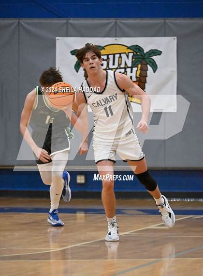 Thumbnail 2 in Green Level vs Calvary Christian (Sun Bash Tampa) photogallery.