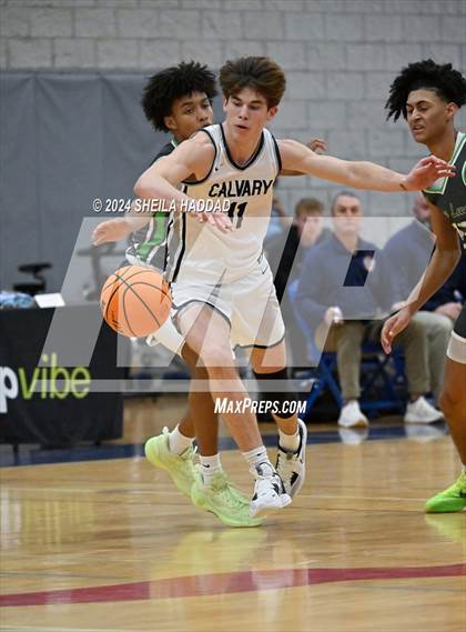 Thumbnail 3 in Green Level vs Calvary Christian (Sun Bash Tampa) photogallery.