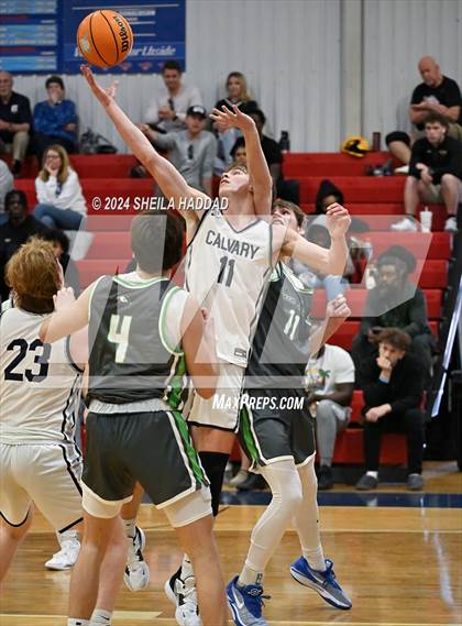 Thumbnail 2 in Green Level vs Calvary Christian (Sun Bash Tampa) photogallery.