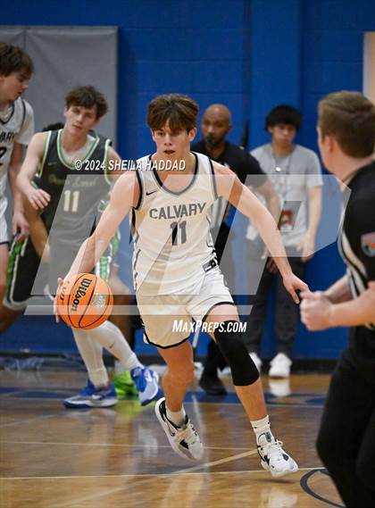 Thumbnail 2 in Green Level vs Calvary Christian (Sun Bash Tampa) photogallery.