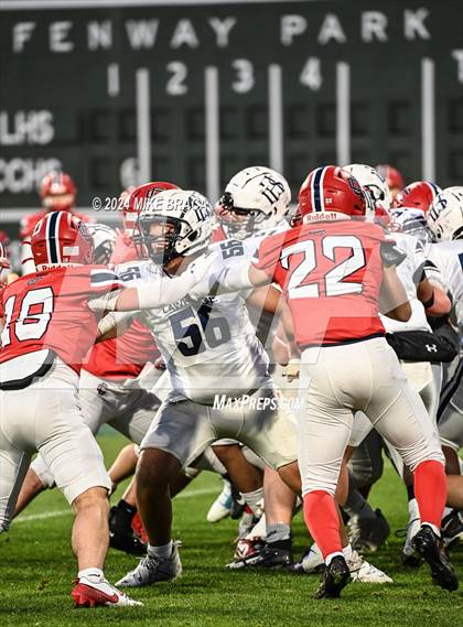 Thumbnail 2 in Central Catholic vs Lawrence (High School Football at Fenway Park) photogallery.