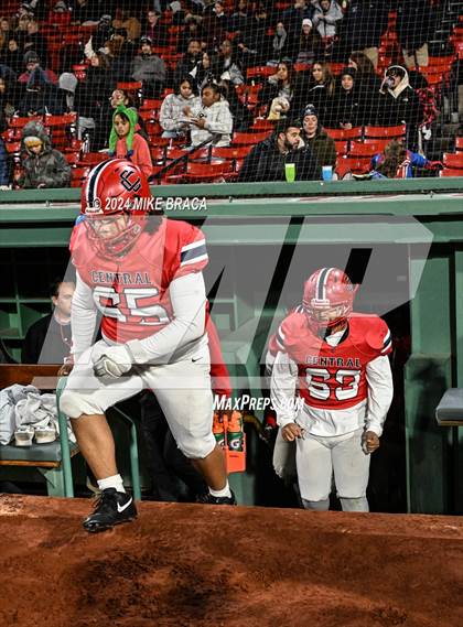 Thumbnail 1 in Central Catholic vs Lawrence (High School Football at Fenway Park) photogallery.