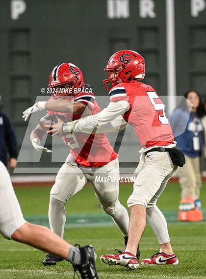 Thumbnail 2 in Central Catholic vs Lawrence (High School Football at Fenway Park) photogallery.