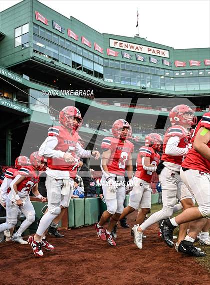 Thumbnail 1 in Central Catholic vs Lawrence (High School Football at Fenway Park) photogallery.