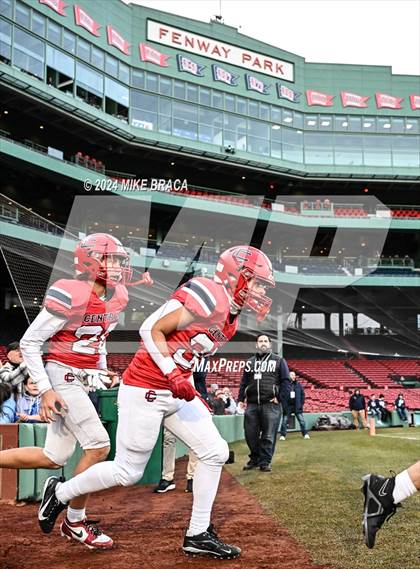 Thumbnail 3 in Central Catholic vs Lawrence (High School Football at Fenway Park) photogallery.