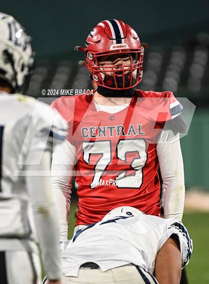 Thumbnail 3 in Central Catholic vs Lawrence (High School Football at Fenway Park) photogallery.