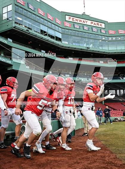 Thumbnail 3 in Central Catholic vs Lawrence (High School Football at Fenway Park) photogallery.