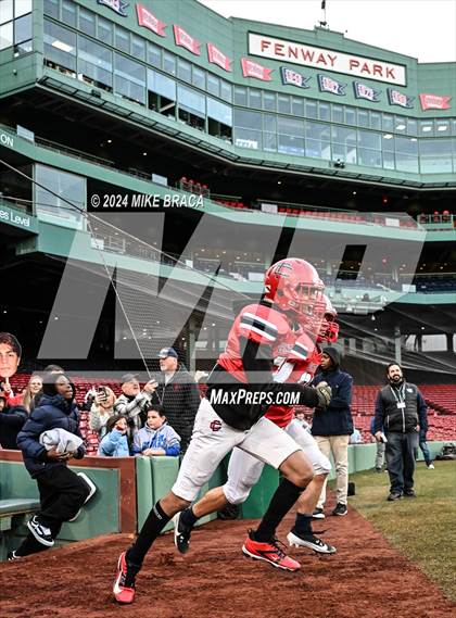 Thumbnail 3 in Central Catholic vs Lawrence (High School Football at Fenway Park) photogallery.