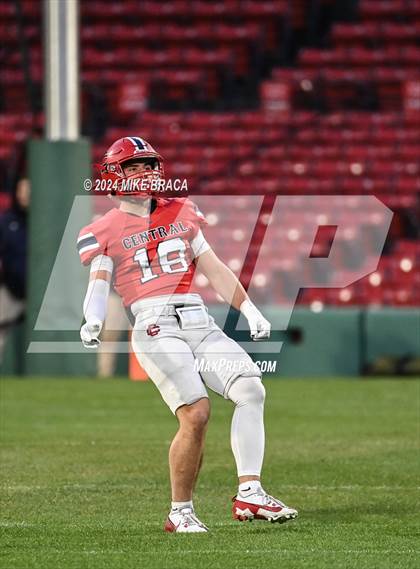 Thumbnail 2 in Central Catholic vs Lawrence (High School Football at Fenway Park) photogallery.