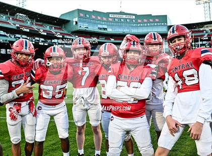 Thumbnail 3 in Central Catholic vs Lawrence (High School Football at Fenway Park) photogallery.