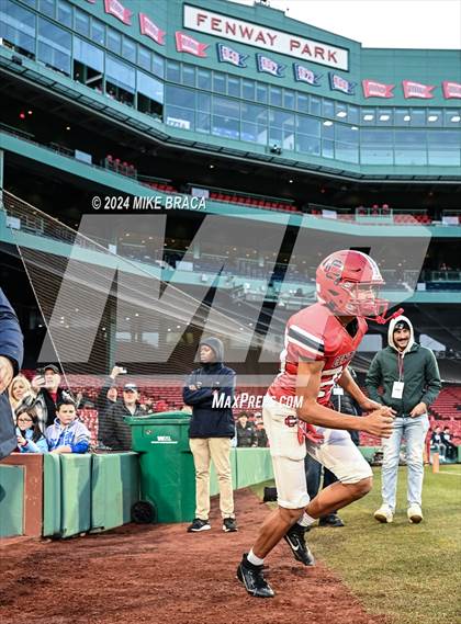 Thumbnail 1 in Central Catholic vs Lawrence (High School Football at Fenway Park) photogallery.