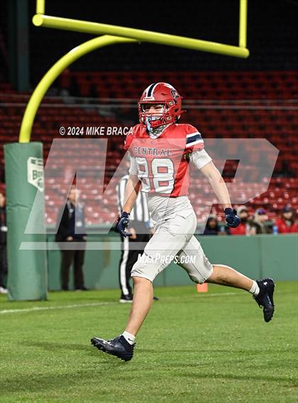 Thumbnail 3 in Central Catholic vs Lawrence (High School Football at Fenway Park) photogallery.