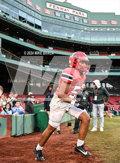 Thumbnail 1 in Central Catholic vs Lawrence (High School Football at Fenway Park) photogallery.
