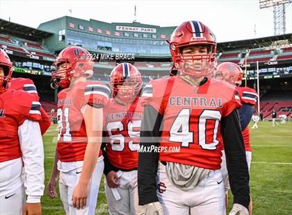 Thumbnail 1 in Central Catholic vs Lawrence (High School Football at Fenway Park) photogallery.