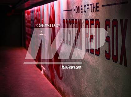 Thumbnail 2 in Central Catholic vs Lawrence (High School Football at Fenway Park) photogallery.