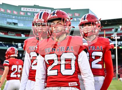 Thumbnail 1 in Central Catholic vs Lawrence (High School Football at Fenway Park) photogallery.