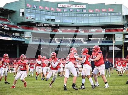 Thumbnail 1 in Central Catholic vs Lawrence (High School Football at Fenway Park) photogallery.