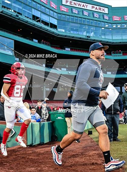Thumbnail 1 in Central Catholic vs Lawrence (High School Football at Fenway Park) photogallery.