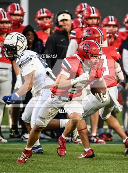 Thumbnail 2 in Central Catholic vs Lawrence (High School Football at Fenway Park) photogallery.