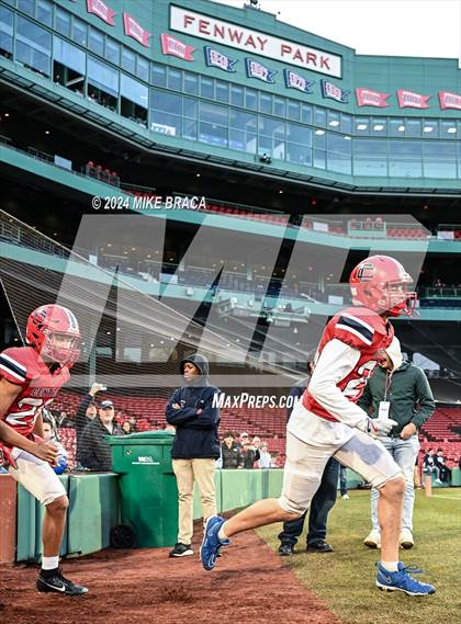 Thumbnail 3 in Central Catholic vs Lawrence (High School Football at Fenway Park) photogallery.