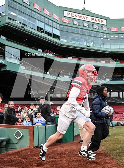 Thumbnail 1 in Central Catholic vs Lawrence (High School Football at Fenway Park) photogallery.