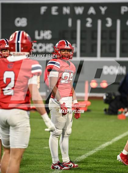 Thumbnail 3 in Central Catholic vs Lawrence (High School Football at Fenway Park) photogallery.