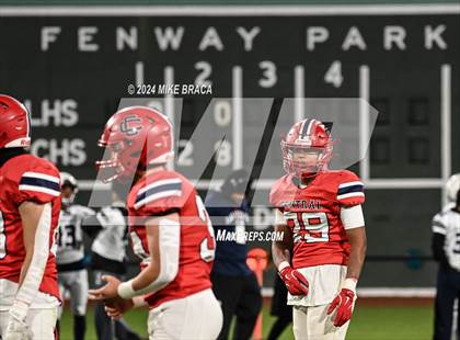 Thumbnail 3 in Central Catholic vs Lawrence (High School Football at Fenway Park) photogallery.
